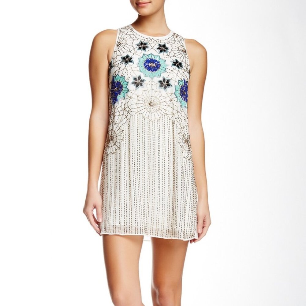 Cynthia Steffe Lola Embroidered Beaded Tank Dress
